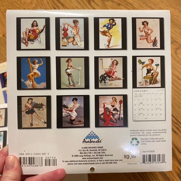 Vintage themed mini wall calendars 2006-2010 - Picture 10 of 11